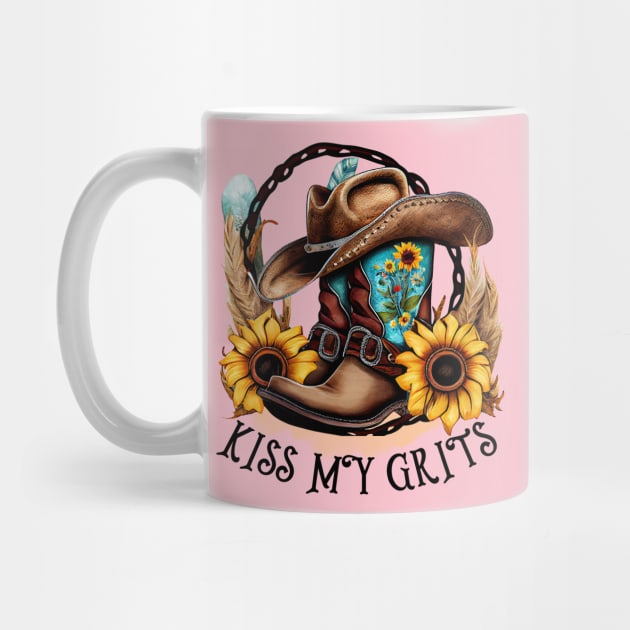 KISS MY GRITS COUNTRY WESTERN by XOXO VENUS